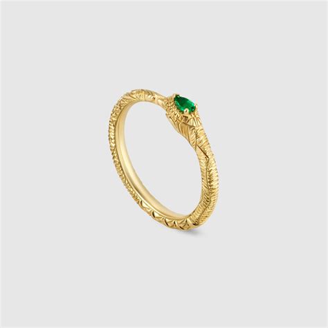 ouroboros gucci ring|Gucci gold textured icon ring.